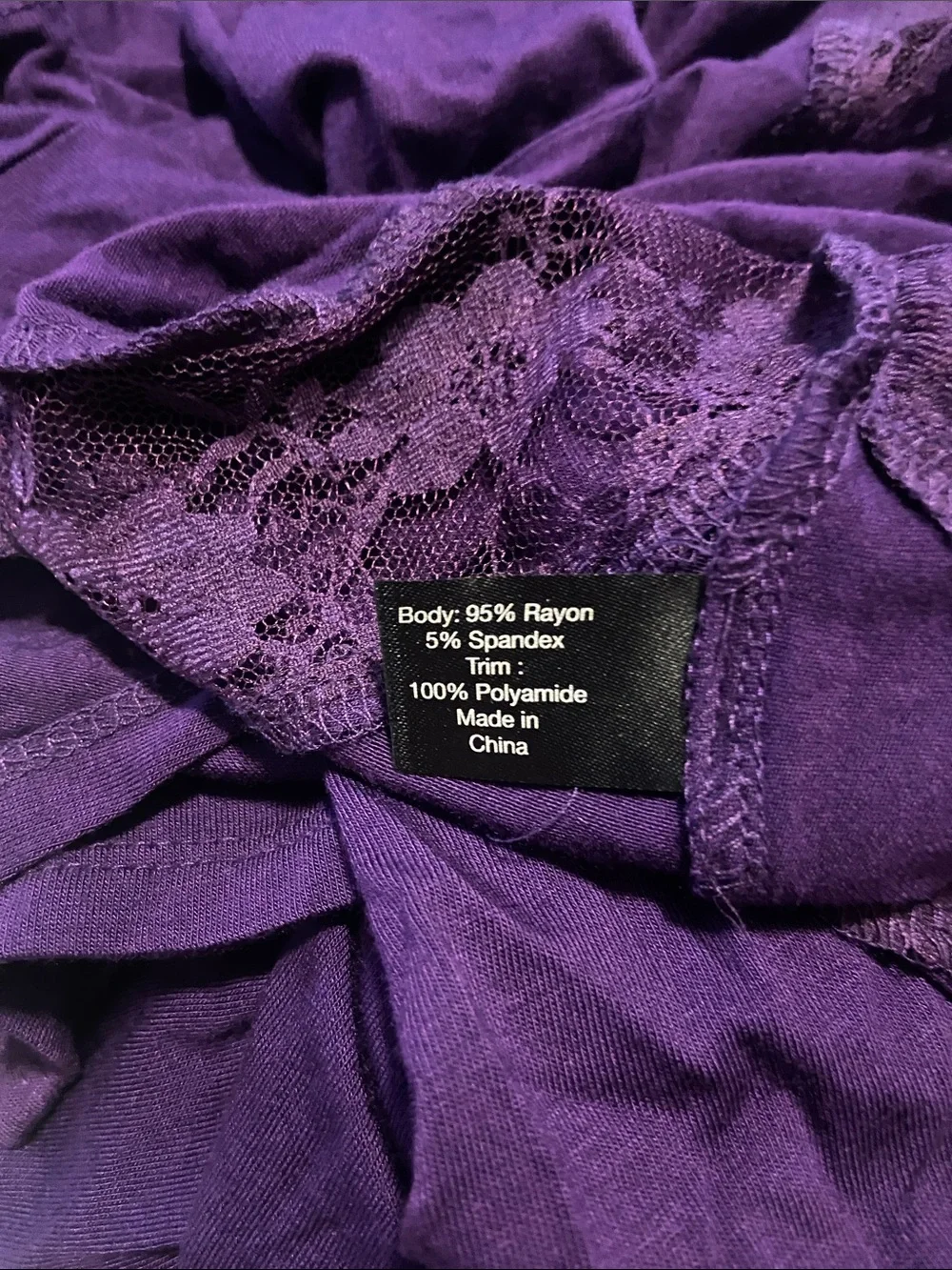 Lane Bryant Deep Purple Short Sleeve Tunic